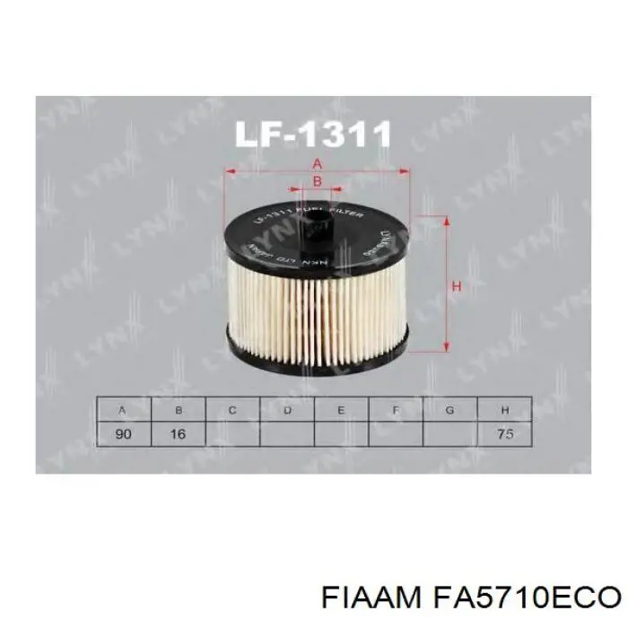 FA5710ECO Coopers FIAAM filtro combustible