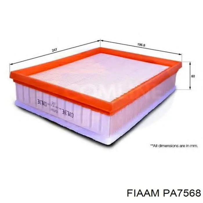 PA7568 Coopers FIAAM filtro de aire