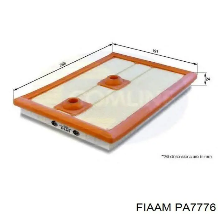 PA7776 Coopers FIAAM filtro de aire