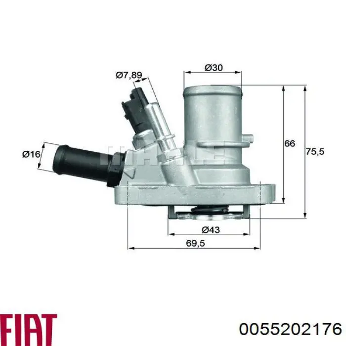 0055202176 Fiat/Alfa/Lancia termostato