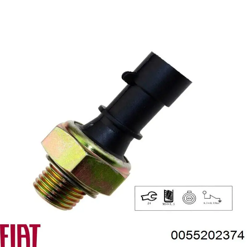0055202374 Fiat/Alfa/Lancia sensor de presión de aceite