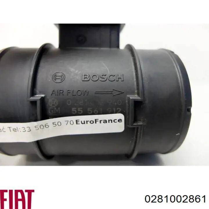 0281002861 Fiat/Alfa/Lancia Sensor de flujo de aire