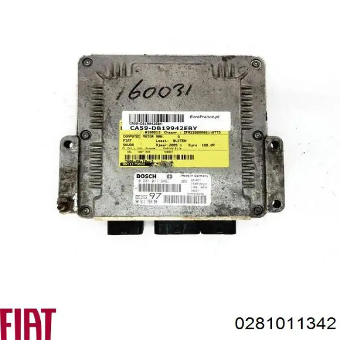 0281011342 Fiat/Alfa/Lancia Centralina Del Motor