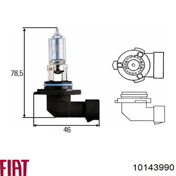 Lámpara halógena Fiat/Alfa/Lancia 10143990 precio, desde 6,97 EUR