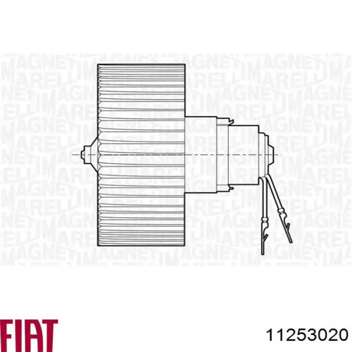 11253020 Fiat/Alfa/Lancia motor eléctrico, ventilador habitáculo