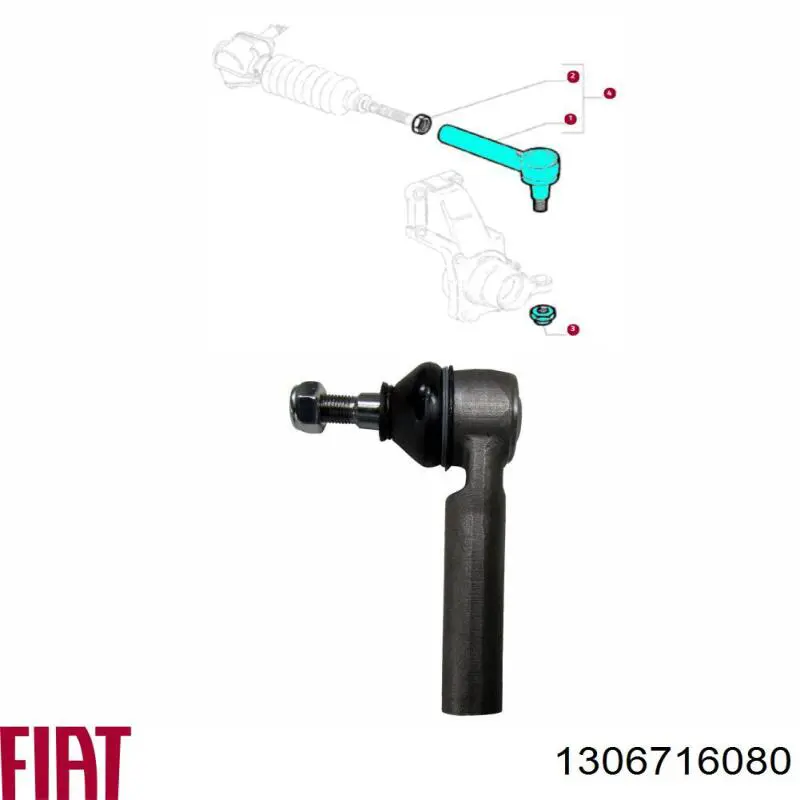 Rótula de barra de acoplamiento Fiat/Alfa/Lancia 1306716080 precio, desde 12,40 EUR