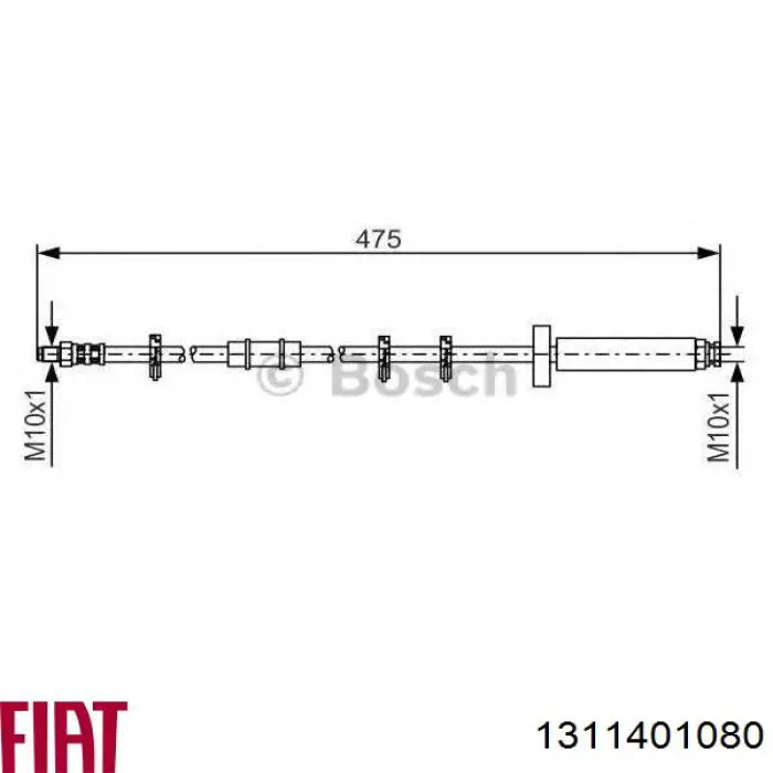 Latiguillos de freno delantero Fiat/Alfa/Lancia 1311401080 precio, desde 12,64 EUR