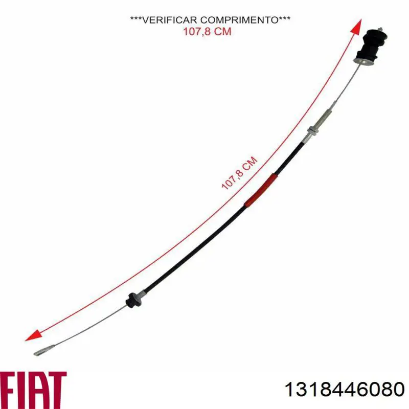1318446080 Fiat/Alfa/Lancia Cable de accionamiento del embrague