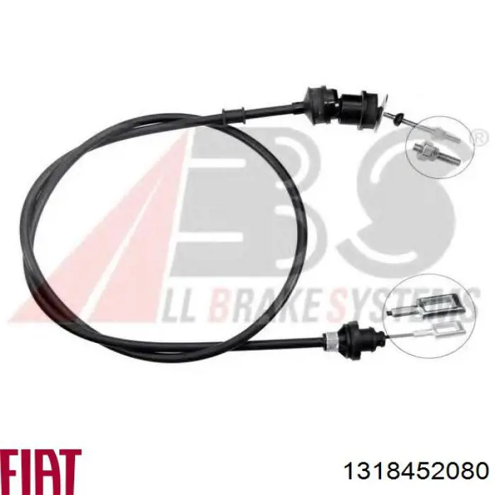 1318452080 Fiat/Alfa/Lancia cable de embrague
