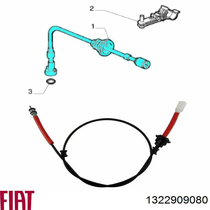 1322909080 Fiat/Alfa/Lancia cable velocímetro