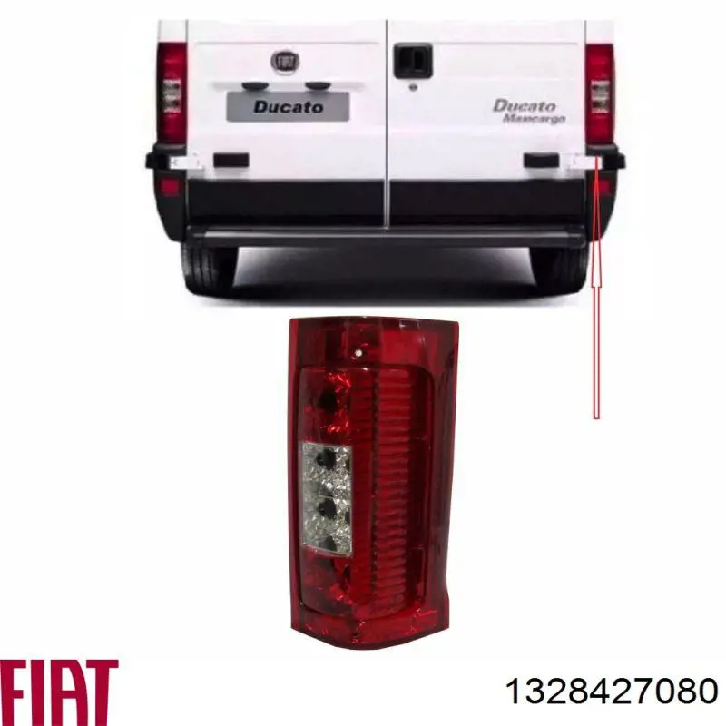 Piloto trasero derecho 1328427080 Fiat/Alfa/Lancia