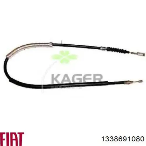 4745W7 Peugeot/Citroen cable de freno de mano trasero derecho/izquierdo