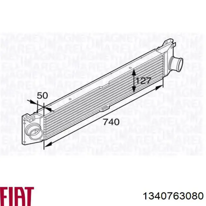 Radiador de aire de admisión Fiat/Alfa/Lancia 1340763080 precio, desde 115,40 EUR