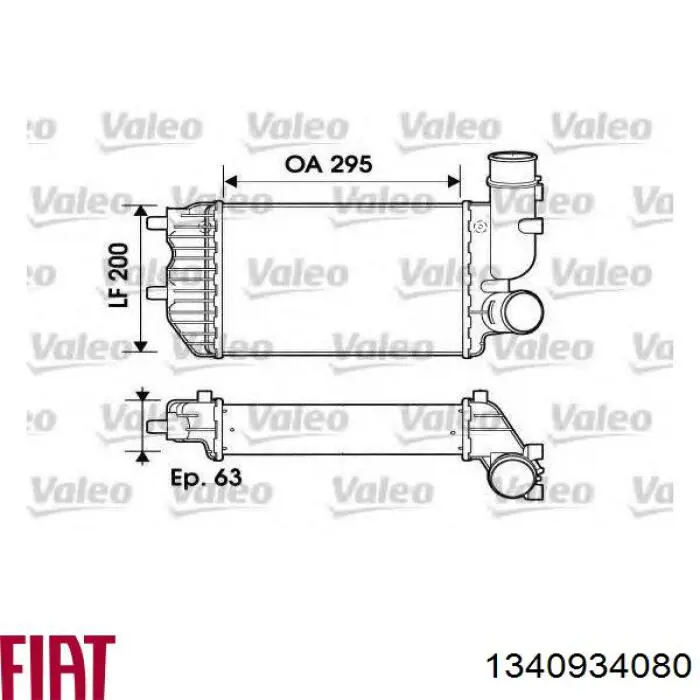 Comprar 1340934080 Fiat/Alfa/Lancia Turbo intercooler