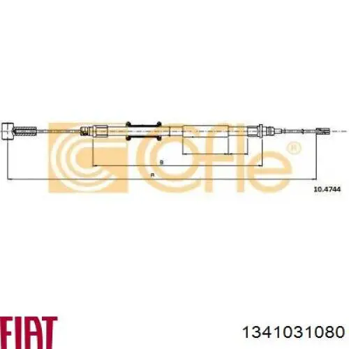 Cable de freno de mano trasero derecho/izquierdo Beca Cables 2001399 precio, desde 14,43 EUR