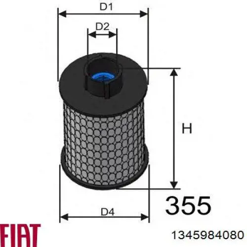 Carcasa del filtro de combustible Fiat/Alfa/Lancia 1345984080 precio, desde 93,35 EUR