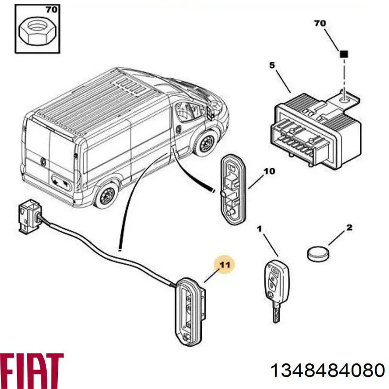Sensor, interruptor de contacto eléctrico para Peugeot Boxer (250)