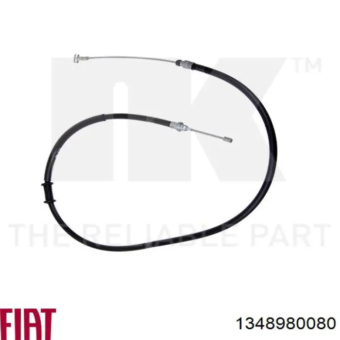 1348980080 Fiat/Alfa/Lancia Cable de freno de mano trasero derecho/izquierdo