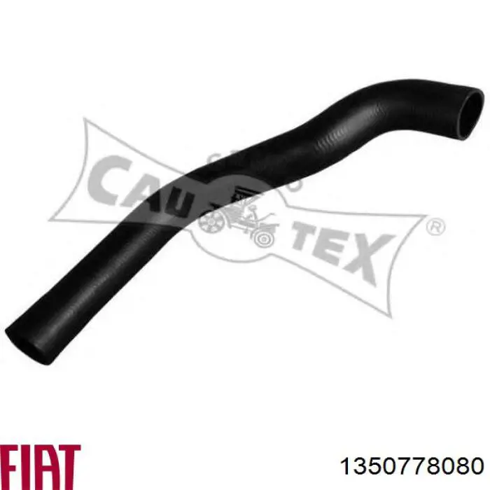 1350778080 Fiat/Alfa/Lancia tubo flexible de aire de sobrealimentación superior derecho