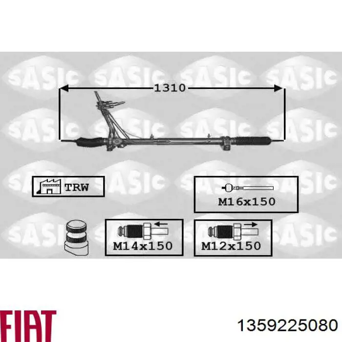 Engranaje de dirección Fiat/Alfa/Lancia 1359225080 precio, desde 79,86 EUR