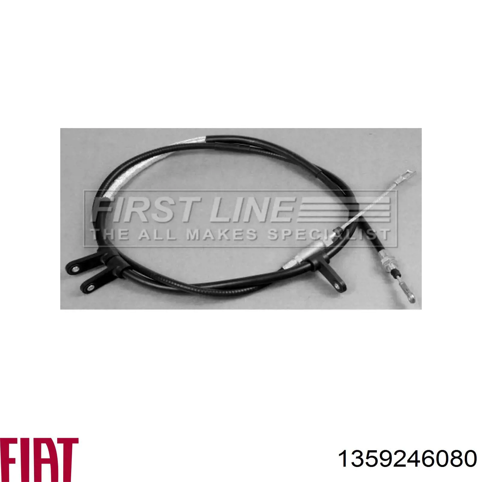 1350313080 Fiat/Alfa/Lancia Cable del freno de estacionamiento delantero