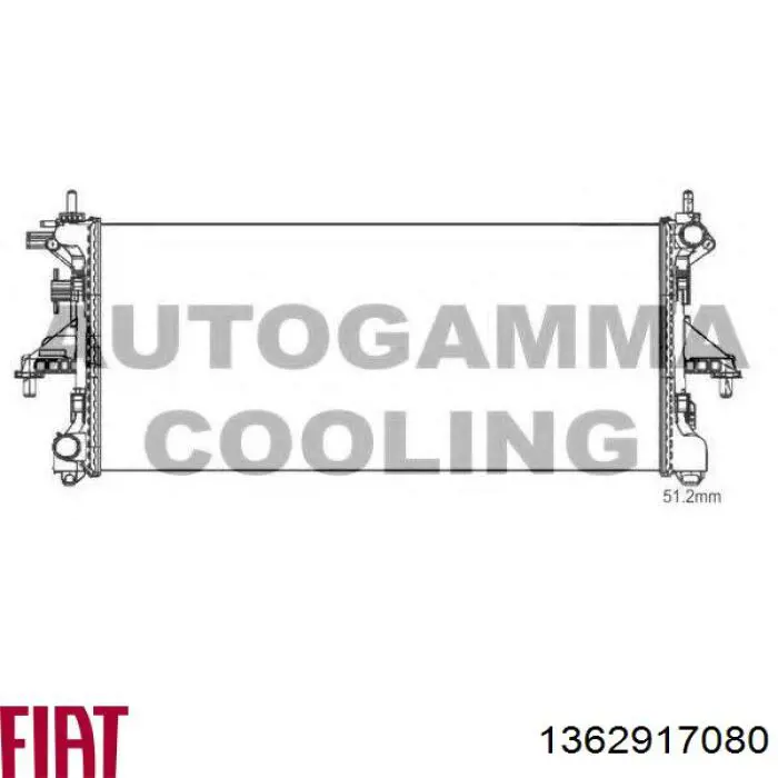 1362917080 Fiat/Alfa/Lancia Refrigeración del motor