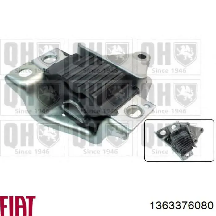 1363376080 Fiat/Alfa/Lancia Soporte de motor derecho