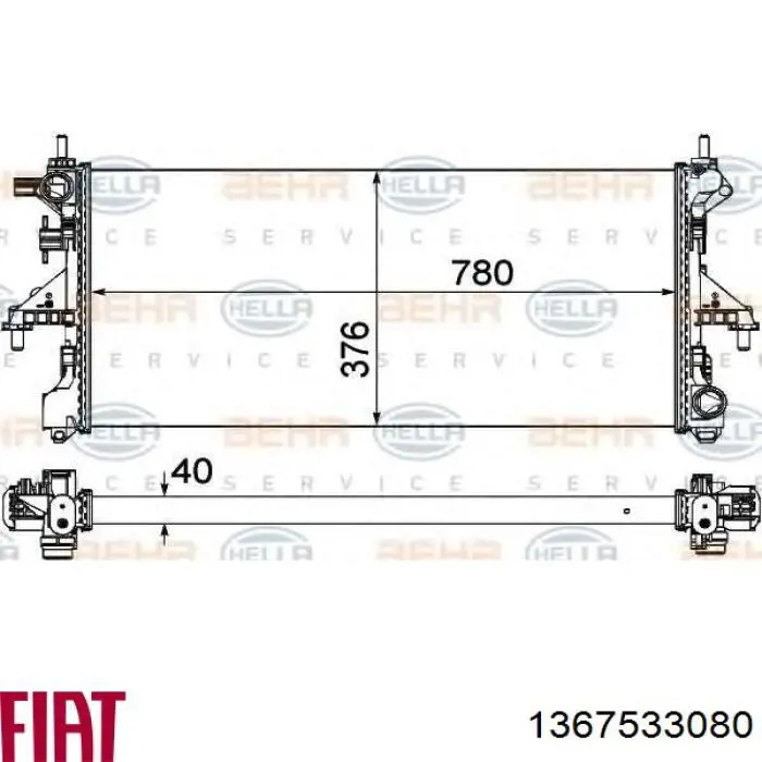Água radiador Fiat/Alfa/Lancia 1367533080 precio, desde 161,55 EUR