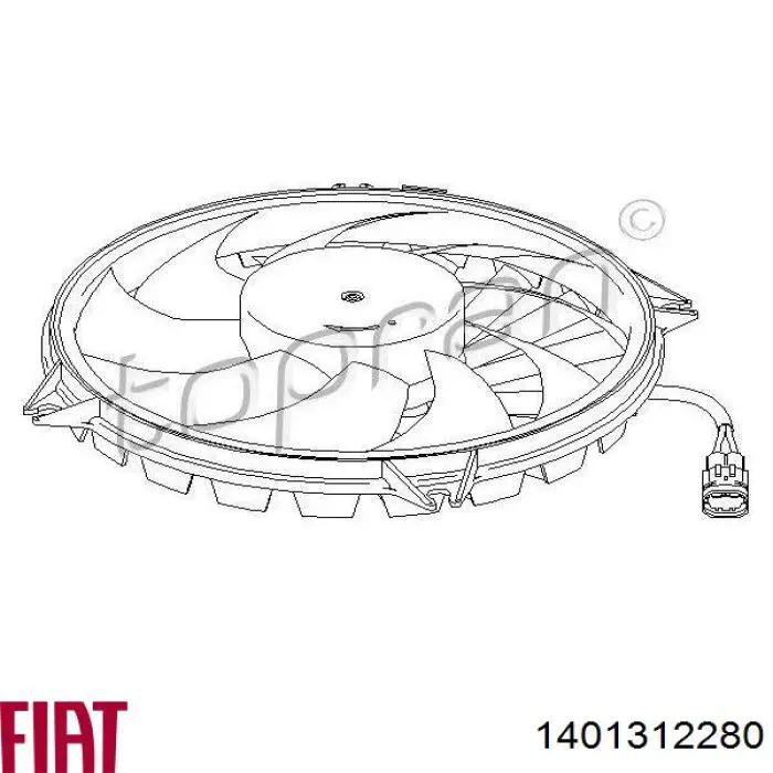 Ventilador eléctrico de refrigeración completo izquierdo (motor y hélice) Fiat/Alfa/Lancia 1401312280 precio, desde 62,44 EUR