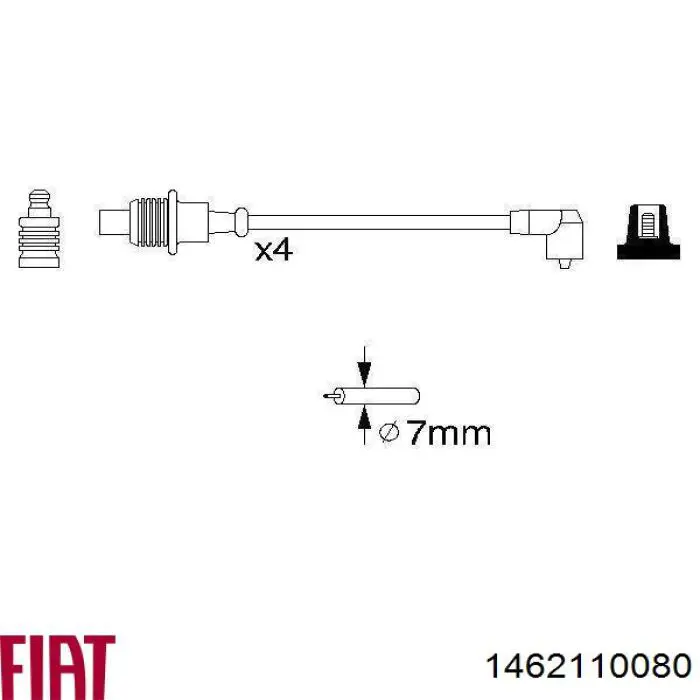 Comprar 1462110080 Fiat/Alfa/Lancia Cable de bujía