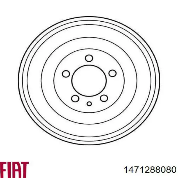 1471288080 Fiat/Alfa/Lancia freno de tambor trasero
