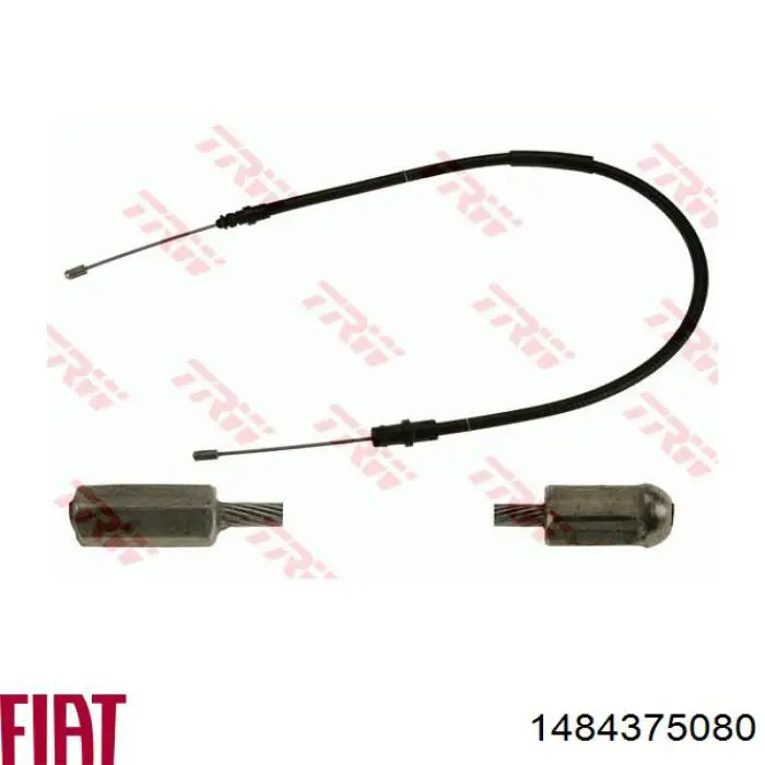 1484375080 Fiat/Alfa/Lancia cable de freno de mano delantero