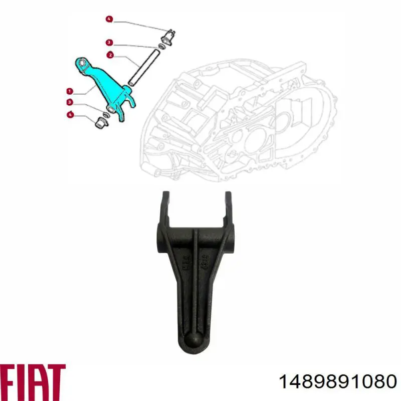 Horquilla de embrague 1489891080 Fiat/Alfa/Lancia