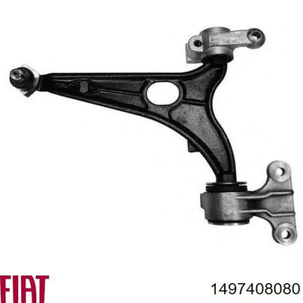 Brazo inferior izquierdo de la suspensión delantera 1497408080 Fiat/Alfa/Lancia