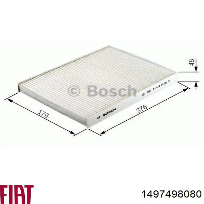 Filtro de habitáculo 1497498080 Fiat/Alfa/Lancia