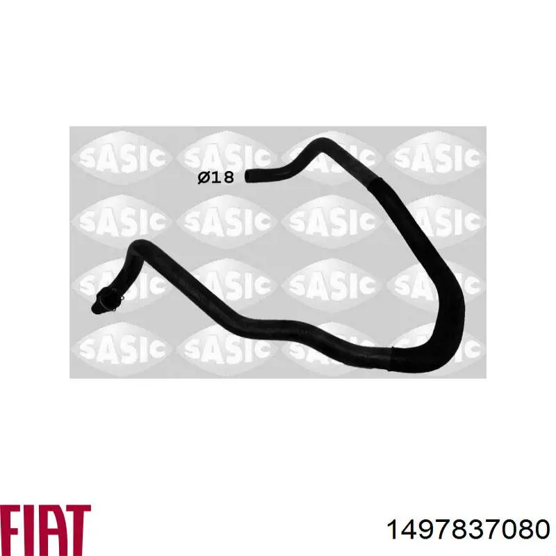 Manguera inferior del vaso de expansión Fiat/Alfa/Lancia 1497837080 precio, desde 24,60 EUR