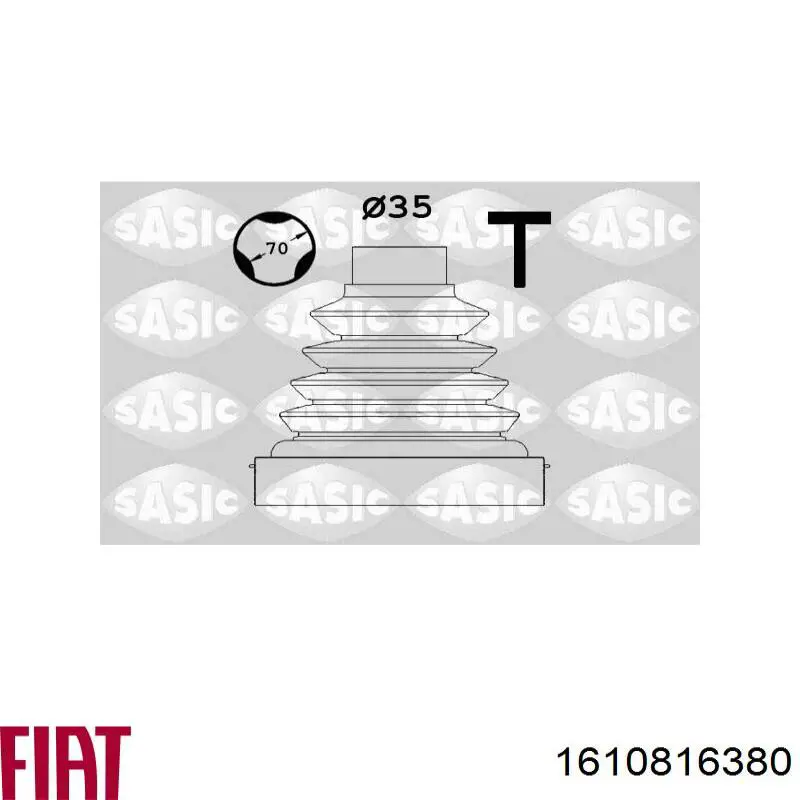 Fuelle transmisión delantero exterior Fiat/Alfa/Lancia 1610816380 precio, desde 9,46 EUR