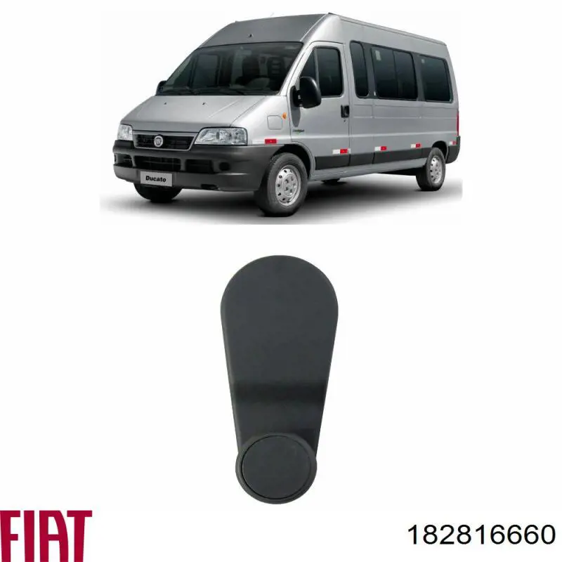 Comprar 182816660 Fiat/Alfa/Lancia Manivela de elevalunas de puerta delantera