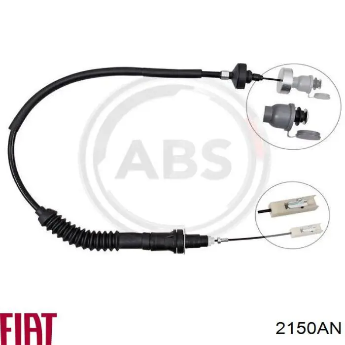 2150AN Fiat/Alfa/Lancia Cable de accionamiento del embrague