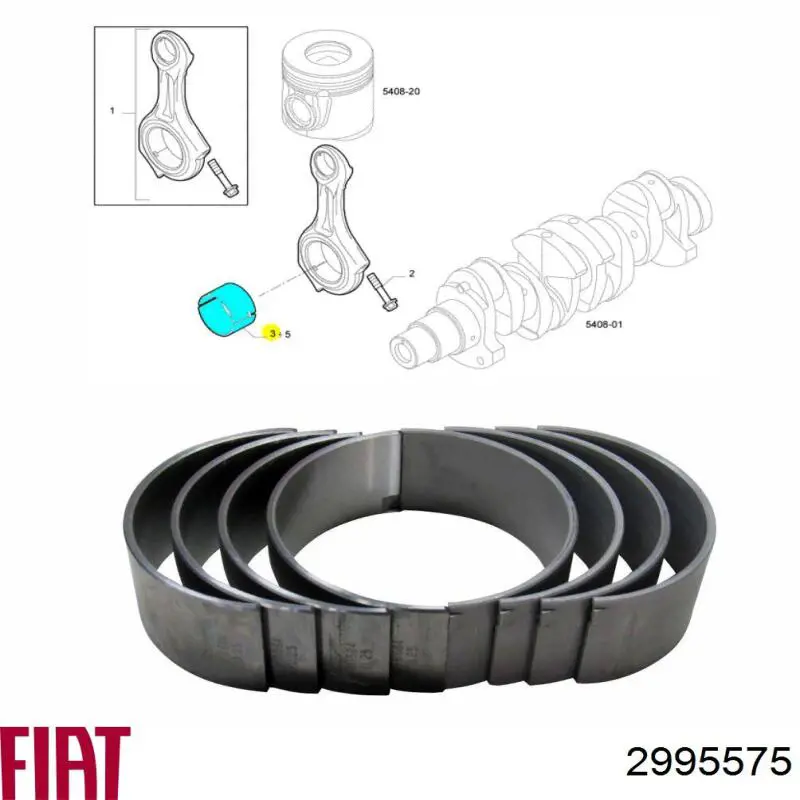 37 130 610 Kolbenschmidt juego de cojinetes de cigüeñal, cota de reparación +0,25 mm