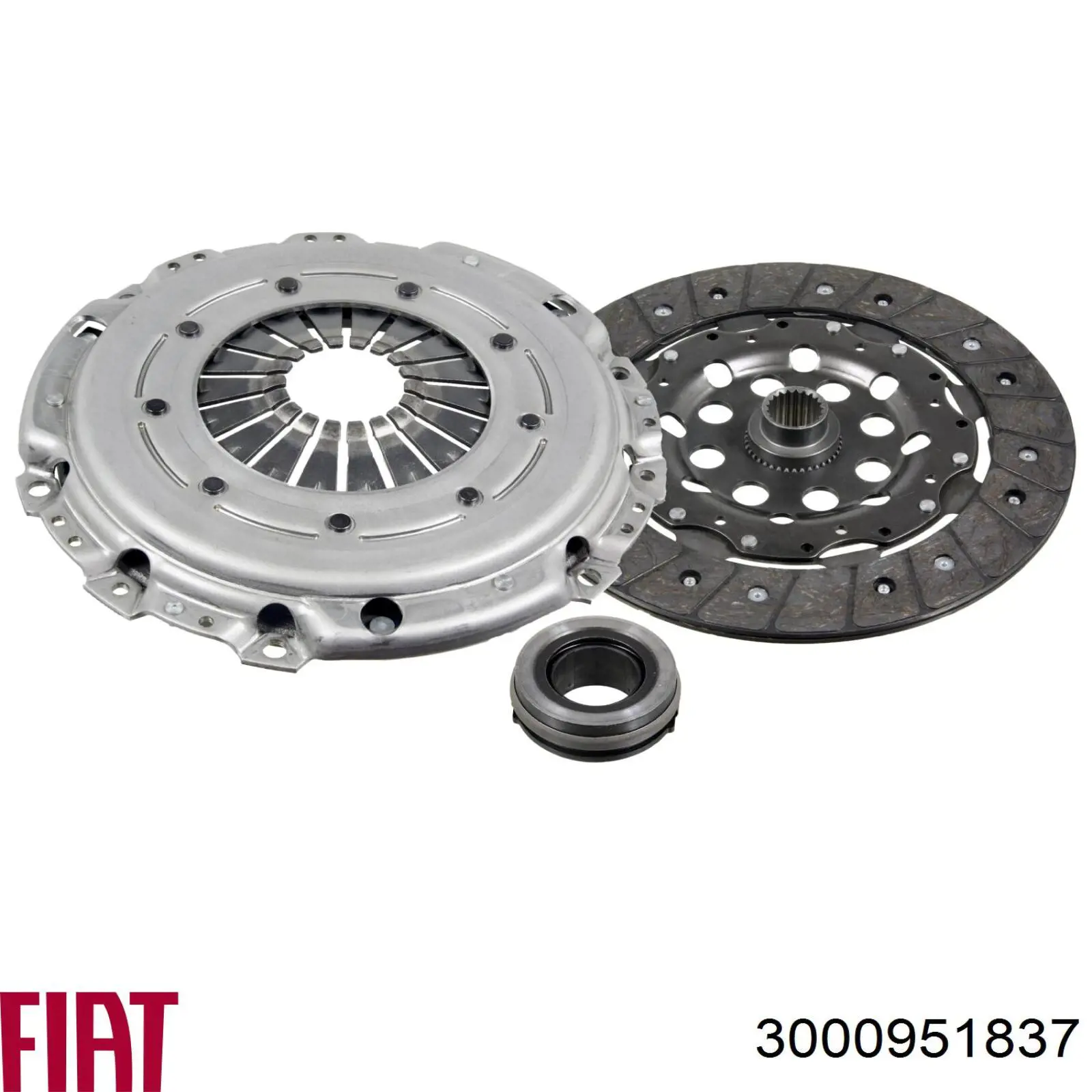 3000951837 Fiat/Alfa/Lancia kit de embrague (3 partes)