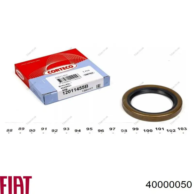 Comprar 40000050 Fiat/Alfa/Lancia Retén de cigüeñal frontal