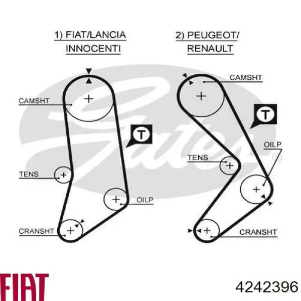 Correa distribución Fiat/Alfa/Lancia 4242396 precio, desde 22,97 USD
