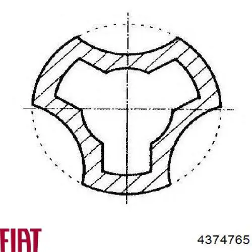 4374765 Fiat/Alfa/Lancia árbol de transmisión delantero izquierdo