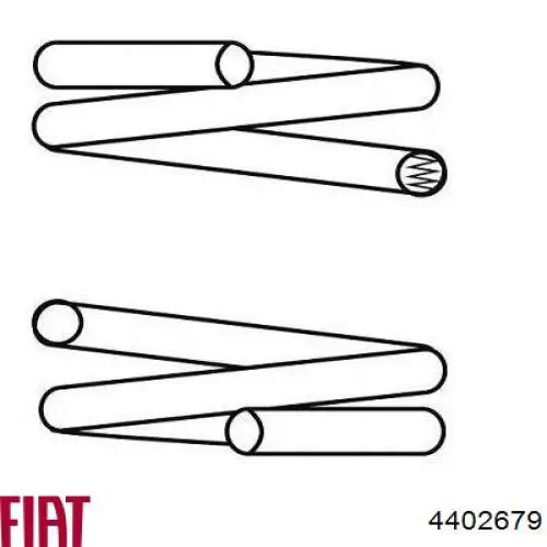 0004402679 Fiat/Alfa/Lancia muelle de suspensión eje delantero