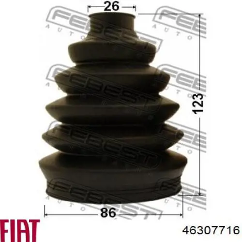 Fuelle de palier delantero exterior 46307716 Fiat/Alfa/Lancia