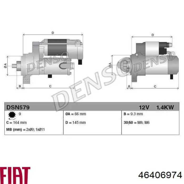 46406974 Fiat/Alfa/Lancia motor de arranque