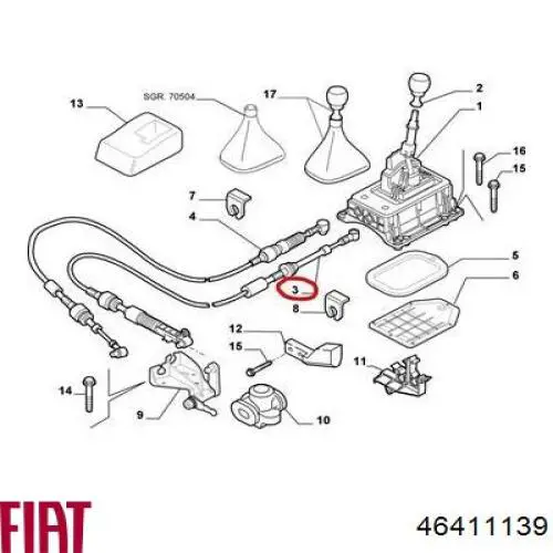 46411139 Fiat/Alfa/Lancia anillo reten caja de cambios