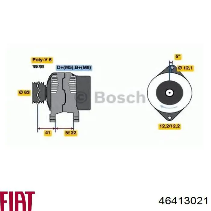 Comprar 46413021 Fiat/Alfa/Lancia Dynamo