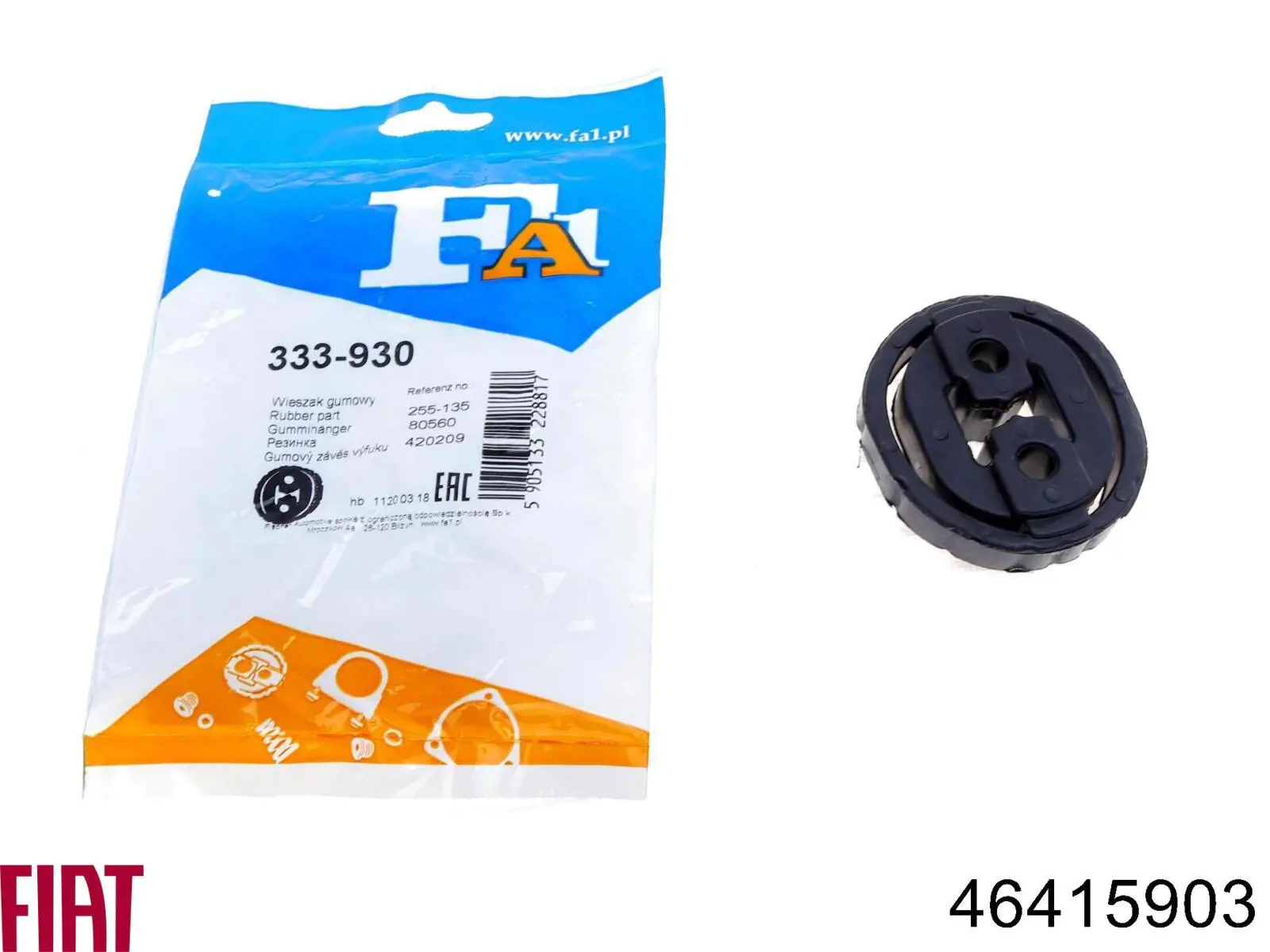 Soporte, silenciador Ford Fiesta JH, JD